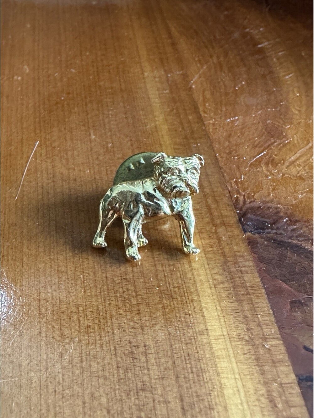 Vintage Bulldog Goldtone Lapel Pin UGA Dawgs University Of Georgia